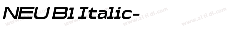 NEU B1 Italic字体转换 NEU B1 Italic字体转换